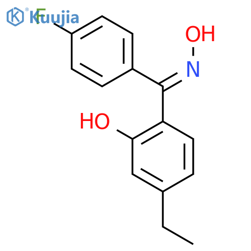 Methanone, (4-ethyl-2-hydroxyphenyl)(4-fluorophenyl)-, oxime, (E)- structure