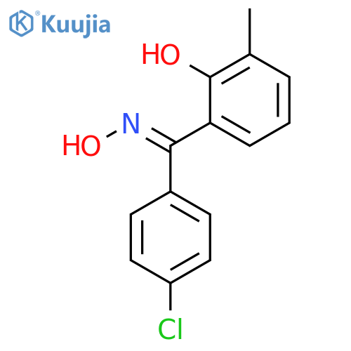 METHANONE, (4-CHLOROPHENYL)(2-HYDROXY-3-METHYLPHENYL)-, OXIME, (E)- structure