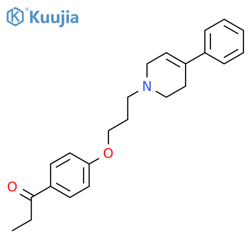 1-{4-[3-(4-phenyl-3,6-dihydropyridin-1(2H)-yl)propoxy]phenyl}propan-1-one structure