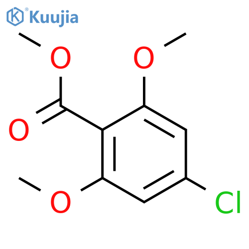 Benzoic acid, 4-chloro-2,6-dimethoxy-, methyl ester structure