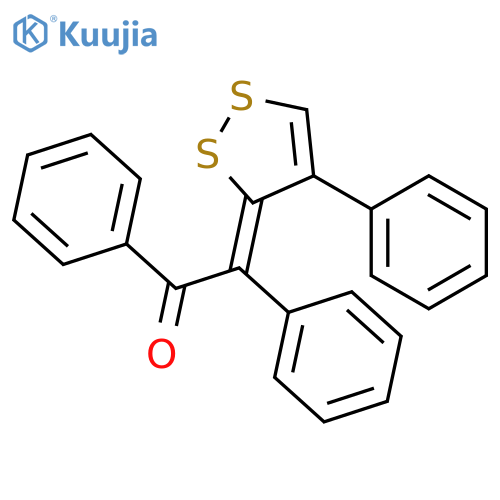 Ethanone, diphenyl(4-phenyl-3H-1,2-dithiol-3-ylidene)-, (Z)- structure
