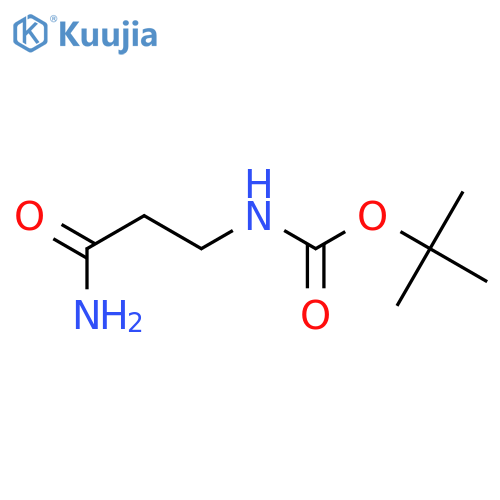 tert-Butyl (3-amino-3-oxopropyl)carbamate structure
