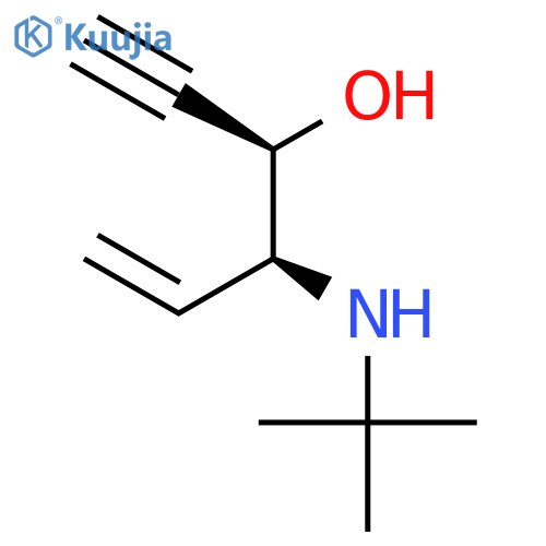 5-Hexen-1-yn-3-ol, 4-[(1,1-dimethylethyl)amino]-, (R*,S*)- structure
