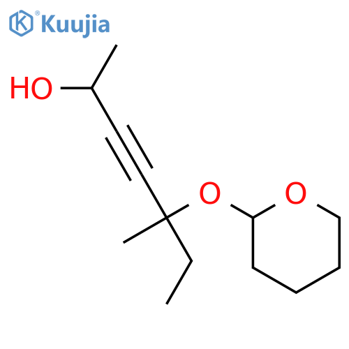 3-Heptyn-2-ol, 5-methyl-5-[(tetrahydro-2H-pyran-2-yl)oxy]- structure