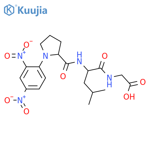 Glycine,1-(2,4-dinitrophenyl)-L-prolyl-L-leucyl- structure