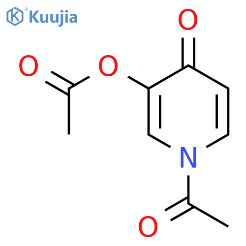 4(1H)-Pyridinone, 1-acetyl-3-(acetyloxy)- structure