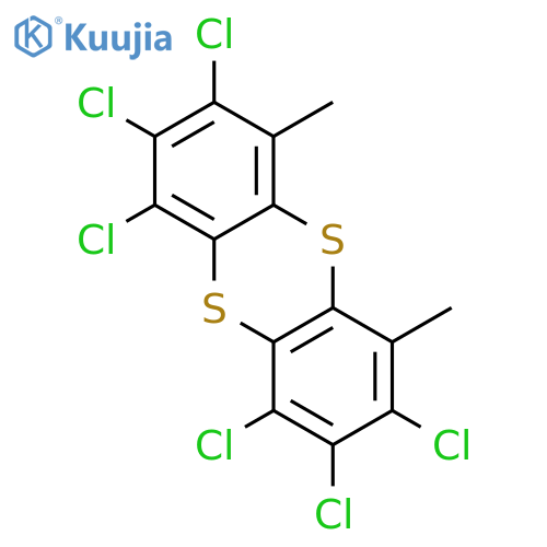 Thianthrene, 1,2,3,7,8,9-hexachloro-4,6-dimethyl- structure