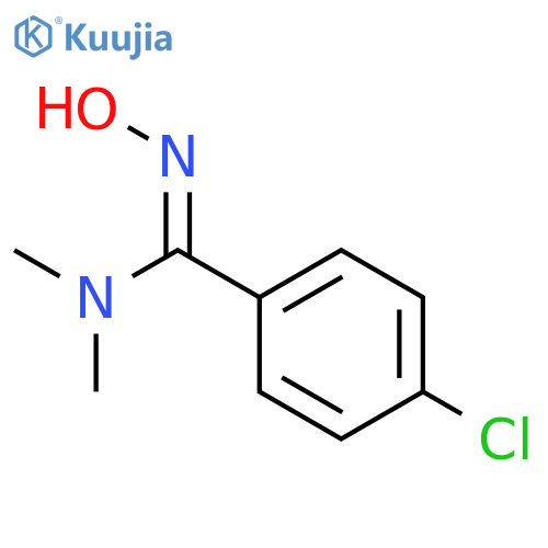 BENZENECARBOXIMIDAMIDE, 4-CHLORO-N'-HYDROXY-N,N-DIMETHYL-, (Z)- structure