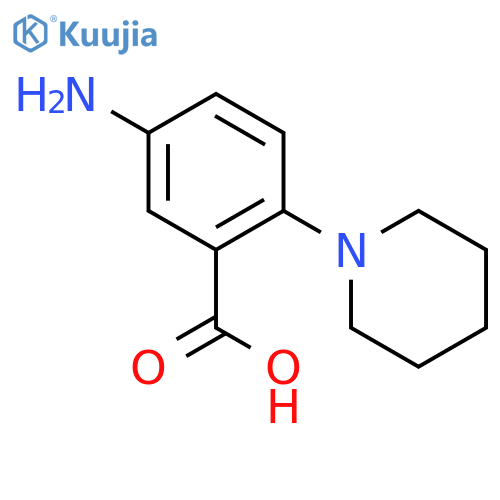 5-Amino-2-piperidin-1-yl-benzoic acid structure