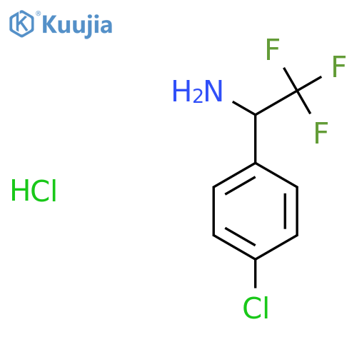 1-(4-Chlorophenyl)-2,2,2-trifluoroethanamine Hydrochloric Acid Salt structure