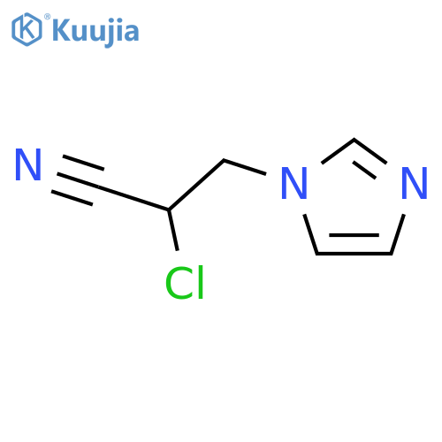 a-chloro-1H-Imidazole-1-propanenitrile structure