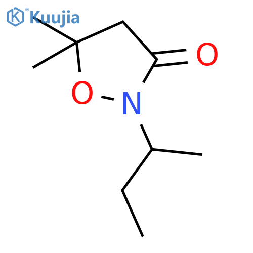 3-ISOXAZOLIDINONE, 5,5-DIMETHYL-2-(1-METHYLPROPYL)- structure