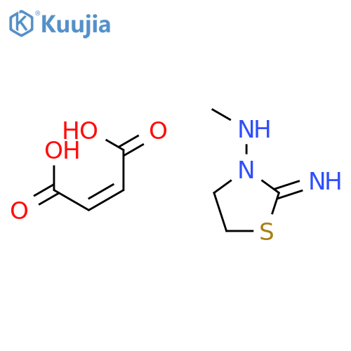 but-2-enedioic acid;2-imino-N-methyl-1,3-thiazolidin-3-amine structure