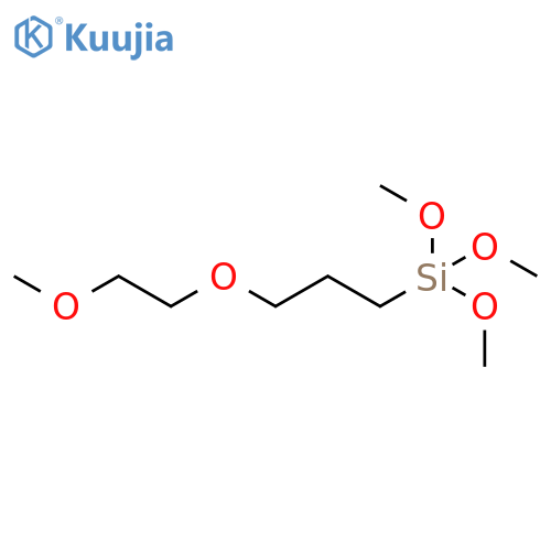 Trimethoxy-[3-(2-methoxyethoxy)propyl]silane structure