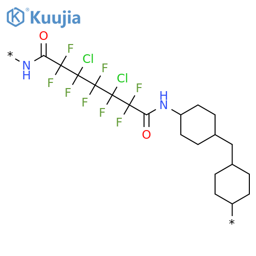 Poly[imino(3,5-dichloro-2,2,3,4,4,5,6,6-octafluoro-1,7-dioxo-1,7-heptanediyl)imino-1,4-cyclohexanediylmethylene-1,4-cyclohexanediyl] structure