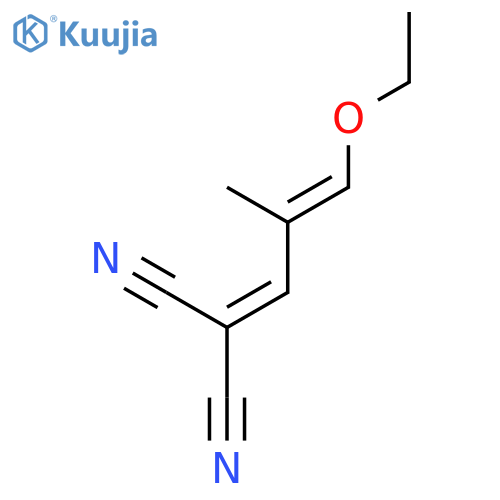 1,1-dicyano-4-ethoxy-3-methyl-1,3-butadiene structure