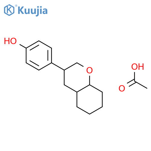 Phenol, 4-(octahydro-2H-1-benzopyran-3-yl)-, acetate structure