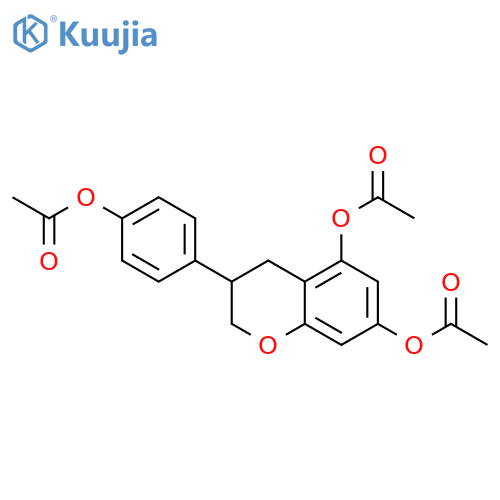 3-4-(Acetyloxy)phenyl-3,4-dihydro-2H-1-benzopyran-5,7-diol Diacetate structure
