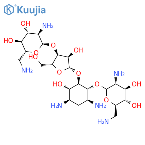 D-Streptamine,O-2,6-diamino-2,6-dideoxy-a-D-glucopyranosyl-(1&reg;3)-O-b-D-ribofuranosyl-(1&reg;5)-O-[2,6-diamino-2,6-dideoxy-a-D-glucopyranosyl-(1&reg;4)]-2-deoxy- structure