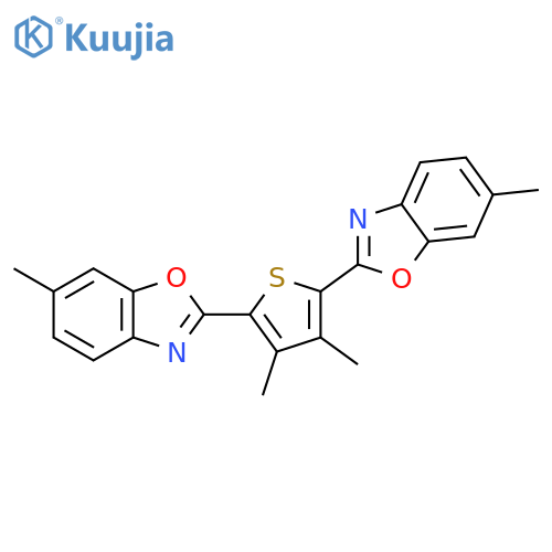 BENZOXAZOLE, 2,2'-(3,4-DIMETHYL-2,5-THIOPHENEDIYL)BIS[6-METHYL- structure