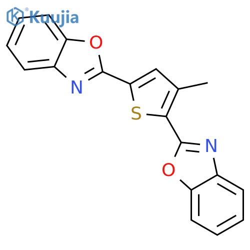 BENZOXAZOLE, 2,2'-(3-METHYL-2,5-THIOPHENEDIYL)BIS- structure