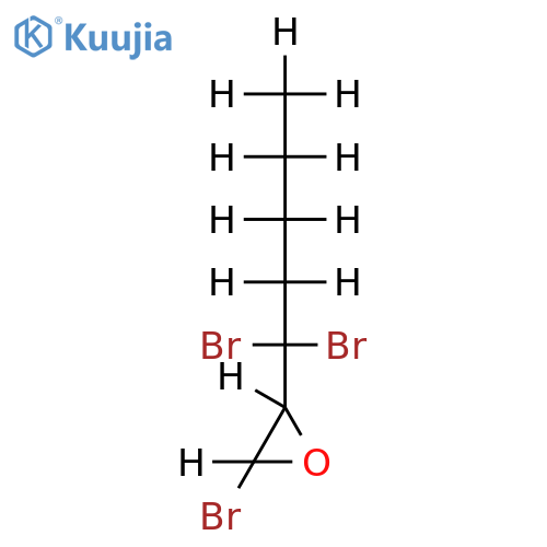 (2R or 2S)-trans-2-bromo-3-(1,1-dibromo-pentyl)-oxirane structure
