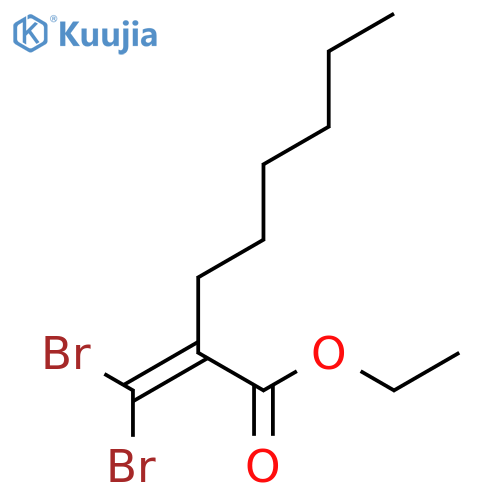 OCTANOIC ACID, 2-(DIBROMOMETHYLENE)-, ETHYL ESTER structure