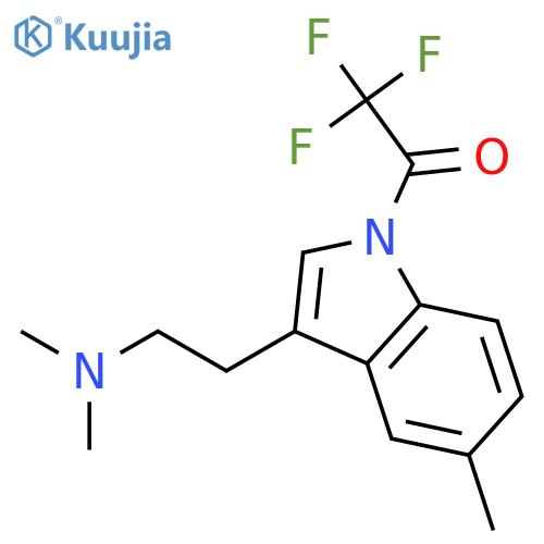 1H-Indole-3-ethanamine, N,N,5-trimethyl-1-(trifluoroacetyl)- structure