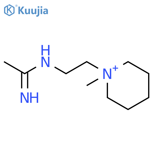 PIPERIDINIUM, 1-METHYL-1-[2-[(METHYLCARBONIMIDOYL)AMINO]ETHYL]- structure