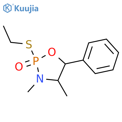 1,3,2-Oxazaphospholidine,2-(ethylthio)-3,4-dimethyl-5-phenyl-, 2-oxide, [2S-(2a,4b,5b)]- (9CI) structure