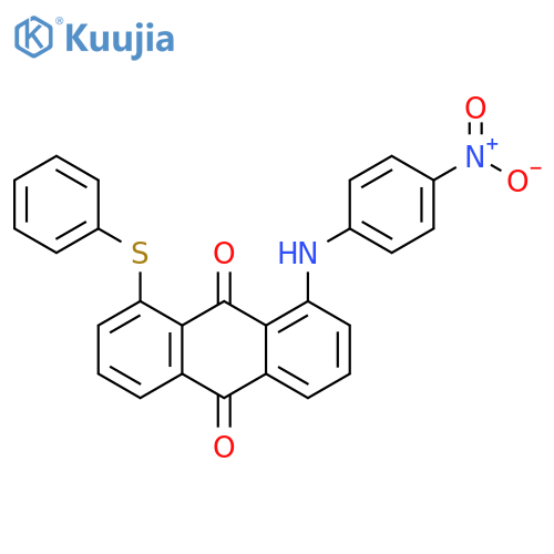 9,10-Anthracenedione, 1-[(4-nitrophenyl)amino]-8-(phenylthio)- structure