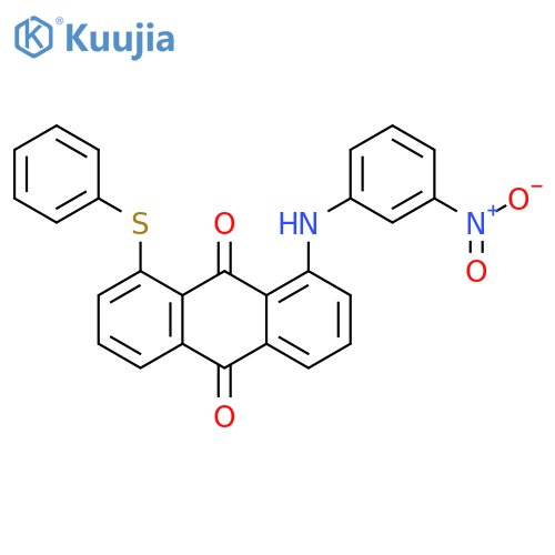 9,10-Anthracenedione, 1-[(3-nitrophenyl)amino]-8-(phenylthio)- structure
