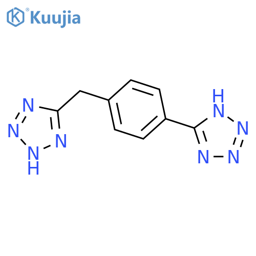 1H-Tetrazole, 5-[4-(1H-tetrazol-5-ylmethyl)phenyl]- structure