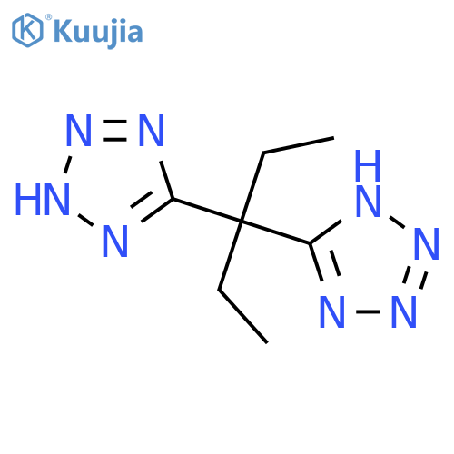 1H-Tetrazole, 5,5'-(1-ethylpropylidene)bis- structure