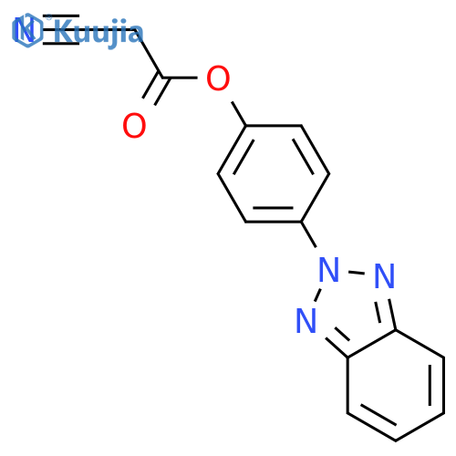 ACETIC ACID, CYANO-, 4-(2H-BENZOTRIAZOL-2-YL)PHENYL ESTER structure