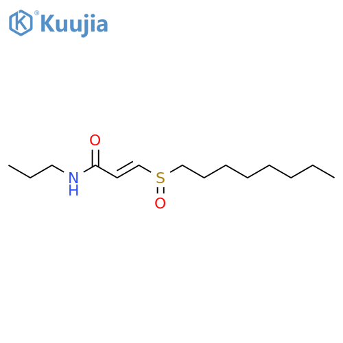 2-PROPENAMIDE, 3-(OCTYLSULFINYL)-N-PROPYL- structure