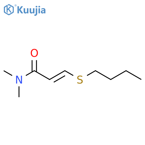 2-Propenamide, 3-(butylthio)-N,N-dimethyl- structure