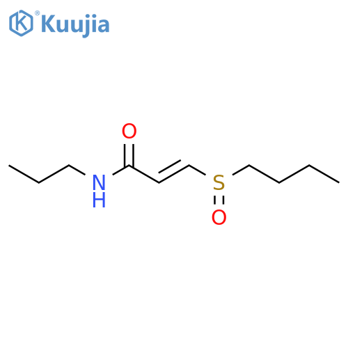 2-PROPENAMIDE, 3-(BUTYLSULFINYL)-N-PROPYL- structure