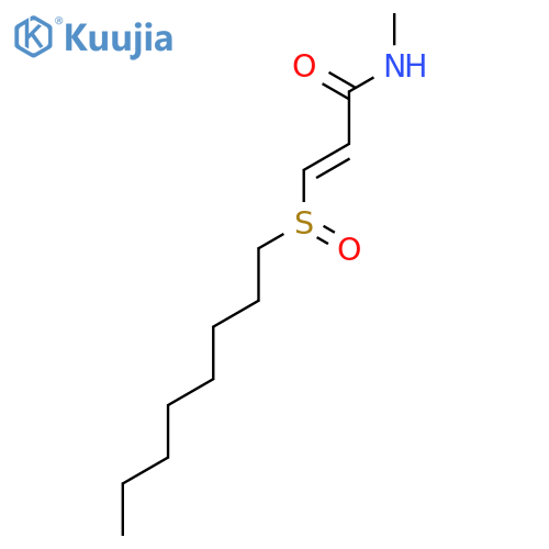 2-Propenamide, N-methyl-3-(octylsulfinyl)- structure