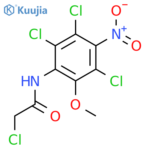 Acetamide, 2-chloro-N-(2,3,5-trichloro-6-methoxy-4-nitrophenyl)- structure