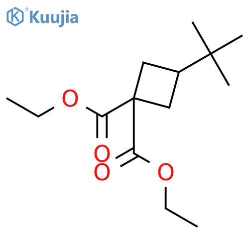 1,1-CYCLOBUTANEDICARBOXYLIC ACID, 3-(1,1-DIMETHYLETHYL)-, DIETHYL ESTER structure