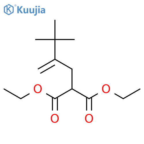 PROPANEDIOIC ACID, (3,3-DIMETHYL-2-METHYLENEBUTYL)-, DIETHYL ESTER structure