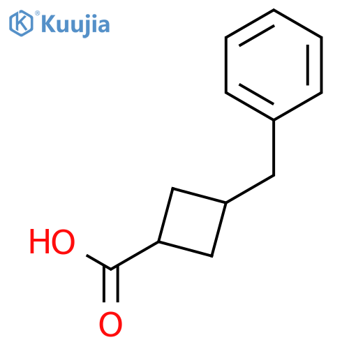3-benzylcyclobutane-1-carboxylic acid structure