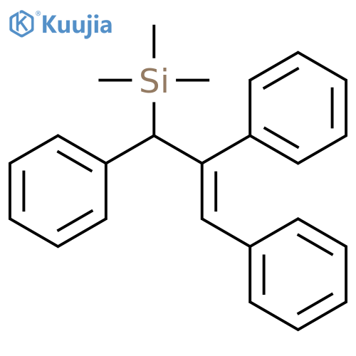 Silane, trimethyl(1,2,3-triphenyl-2-propenyl)- structure