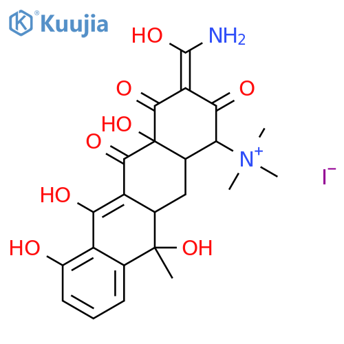 (1S,3Z,4aS,11S,11aS,12aS)-3-[amino(hydroxy)methylidene]-4a,6,7,11-tetrahydroxy-N,N,N,11-tetramethyl-2,4,5-trioxo-1,2,3,4,4a,5,11,11a,12,12a-decahydrotetracen-1-aminium iodide structure