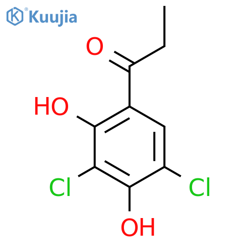 1-Propanone, 1-(3,5-dichloro-2,4-dihydroxyphenyl)- structure