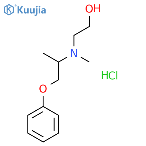 Ethanol, 2-[methyl(1-methyl-2-phenoxyethyl)amino]-, hydrochloride structure