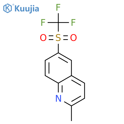Quinoline, 2-methyl-6-[(trifluoromethyl)sulfonyl]- structure