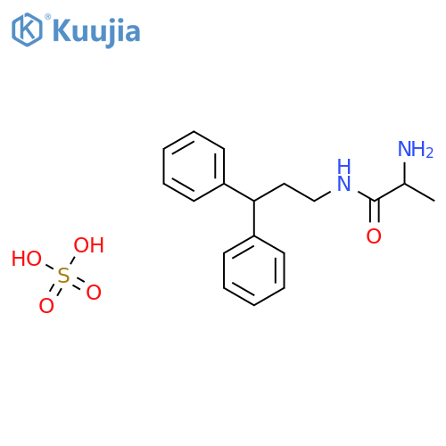 PROPANAMIDE, 2-AMINO-N-(3,3-DIPHENYLPROPYL)-, SULFATE (1:1) structure