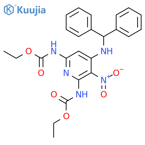 diethyl {4-[(diphenylmethyl)amino]-3-nitropyridine-2,6-diyl}biscarbamate structure